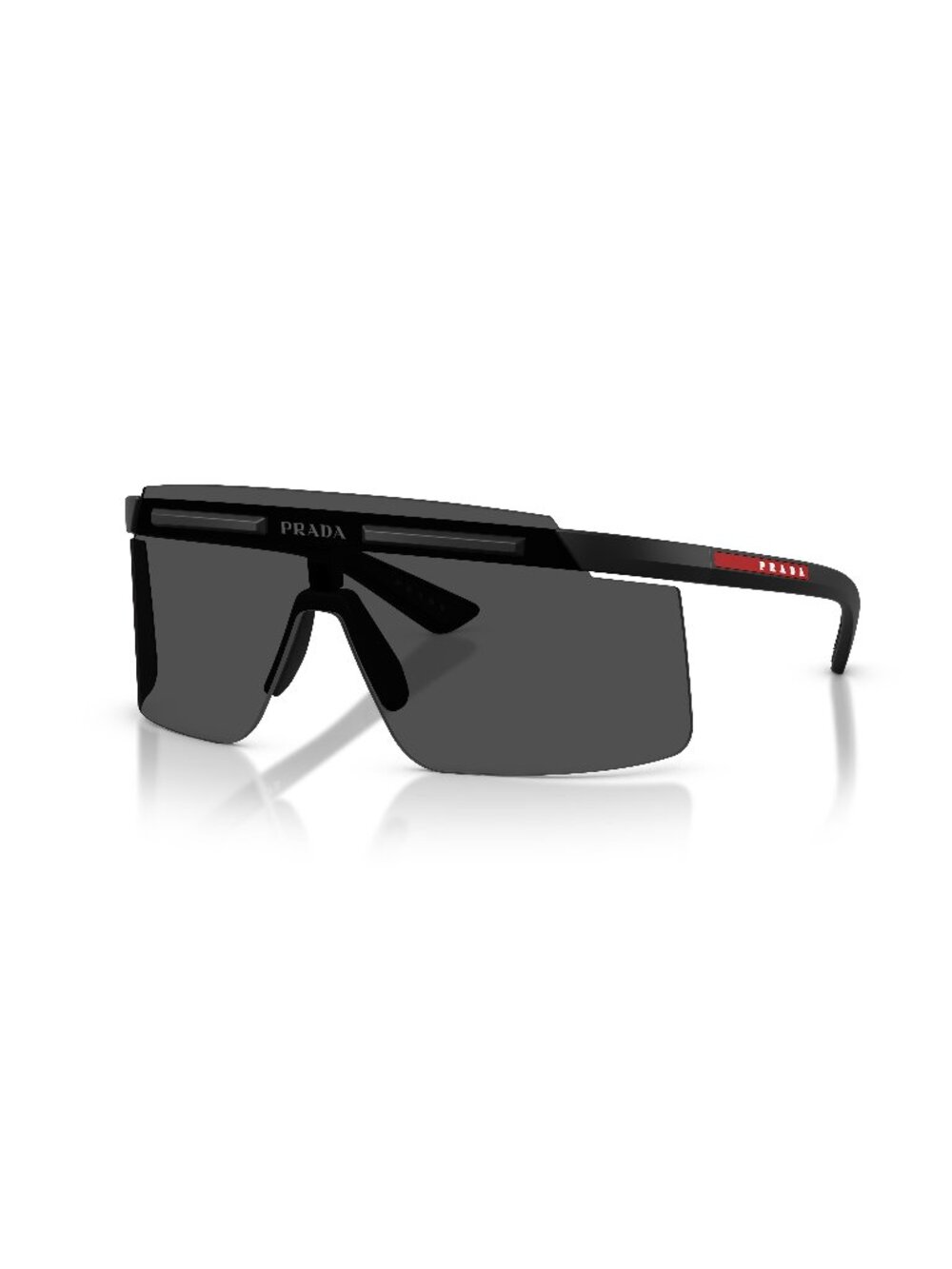 New Prada Linea Rossa Men's Sunglasses Black Grey Lens Injected Frame PS B06S 0